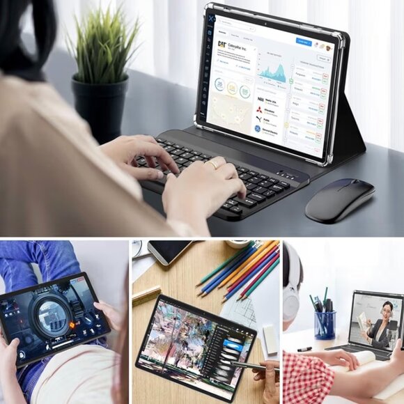 Android 13 2 in 1 Tablet 6GB + 128GB 10 inch Used Once NO FLAWS Wiped Out - Picture 6 of 6